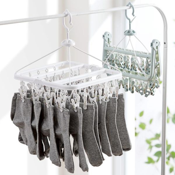 hangers & racks 32 clips foldable clothing rack laundry clothes hanger rotatable drying for bra socks underware clothespin
hangers & racks 32 clips foldable clothing rack laundry clothes hanger rotatable drying for bra socks underware clothespin