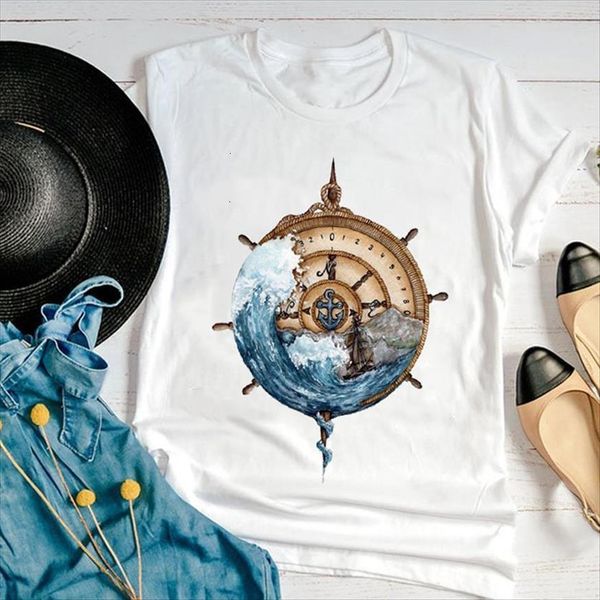 graphic wave vintage cute watercolor womens t shirt summer casual fashion 90s print female clothes tees, White
graphic wave vintage cute watercolor womens t shirt summer casual fashion 90s print female clothes tees, White