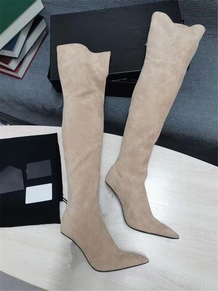 winter heels boots women thigh high boot letters tall canister fabrics stretch velvet neri crystal sheepskin stiletto heel 9.5cm original qu, Black
winter heels boots women thigh high boot letters tall canister fabrics stretch velvet neri crystal sheepskin stiletto heel 9.5cm original qu, Black