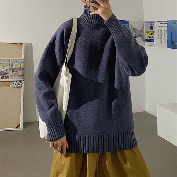 hybskr men's turtleneck knitted sweater solid color warm winter male pullovers korean style women's sweater fashion 6 colors 21100, White;black
hybskr men's turtleneck knitted sweater solid color warm winter male pullovers korean style women's sweater fashion 6 colors 21100, White;black
