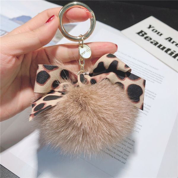 fur ball key ring fashion leopard bow tie car women's personalized schoolbag pendant, Silver
fur ball key ring fashion leopard bow tie car women's personalized schoolbag pendant, Silver
