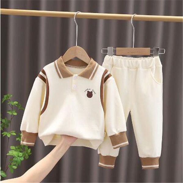 2022 spring new childen's sets boys bear print hoodie+pants 2 piece suit childen sports casual sets girls baby sportswear, White
2022 spring new childen's sets boys bear print hoodie+pants 2 piece suit childen sports casual sets girls baby sportswear, White