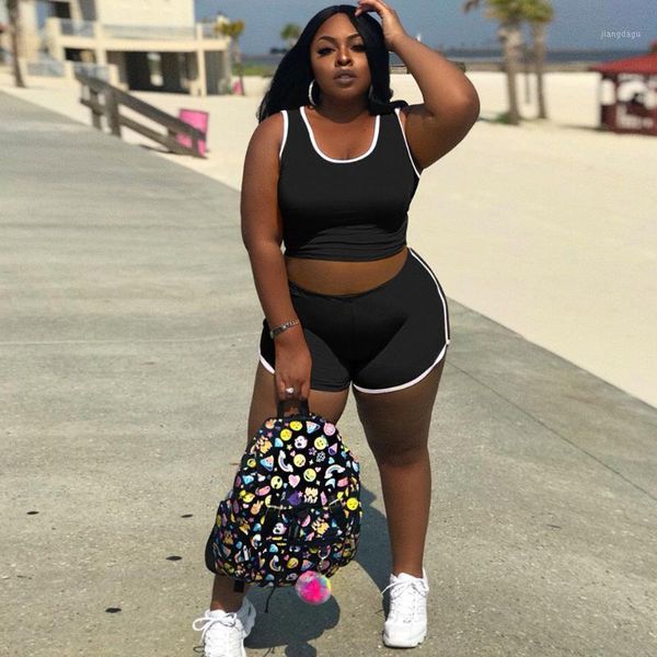plus size tracksuits xl-4xl women sport suit sleeveless workout tank and skinny shorts casual summer loungewear 2 piece matching set, Black
plus size tracksuits xl-4xl women sport suit sleeveless workout tank and skinny shorts casual summer loungewear 2 piece matching set, Black