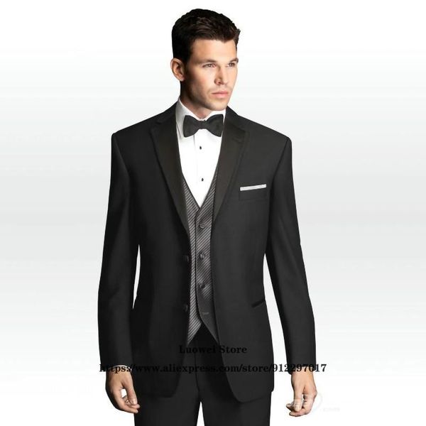 men's suits & blazers classic black slim men 3 piece jacket vest pants set wedding groom tuxedo formal business blazer masculino costum, White;black
men's suits & blazers classic black slim men 3 piece jacket vest pants set wedding groom tuxedo formal business blazer masculino costum, White;black