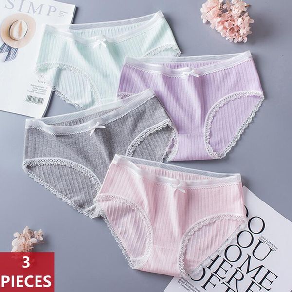 women's panties 3pcs/set women seamless breathable cotton female briefs bow mid-rise underpants 100% crotch ladies lingerie, Black;pink
women's panties 3pcs/set women seamless breathable cotton female briefs bow mid-rise underpants 100% crotch ladies lingerie, Black;pink