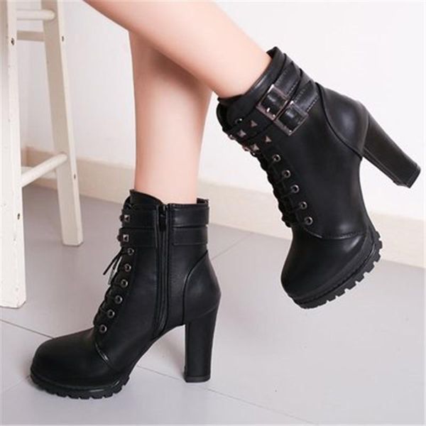 boots 2021 autumn winter women woman high heels platform ankle thin heel lace-up shoes zapatos de mujer, Black
boots 2021 autumn winter women woman high heels platform ankle thin heel lace-up shoes zapatos de mujer, Black
