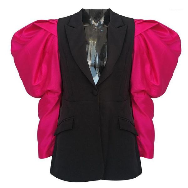 women's suits & blazers ye2021 autumn winter patchwork women blazer notched neck designer set single button with pocket 2pcs suit mq856, White;black
women's suits & blazers ye2021 autumn winter patchwork women blazer notched neck designer set single button with pocket 2pcs suit mq856, White;black