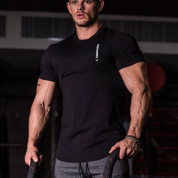 summer new sports fitness mouths around the neck t-shirt cotton training suit loose men short mouwen joggers jogging, Gray
summer new sports fitness mouths around the neck t-shirt cotton training suit loose men short mouwen joggers jogging, Gray