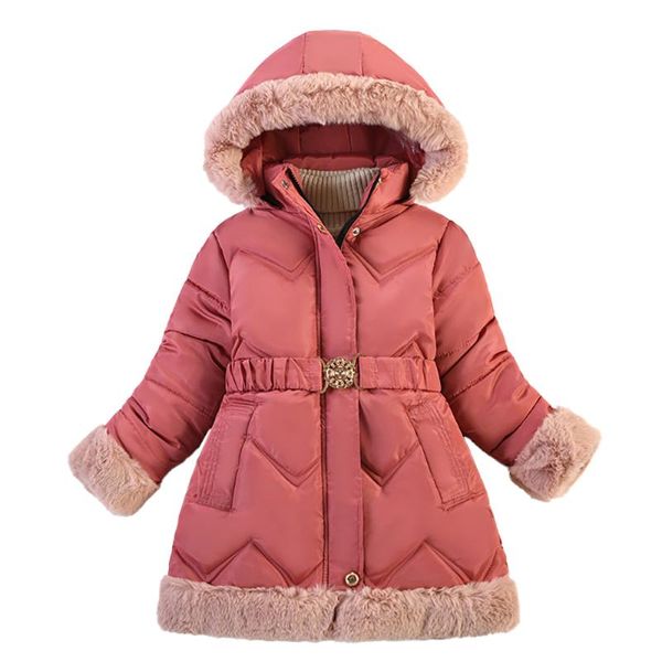 down coat children girls belt solid fashion winter windbreaker fur hooded cotton jacket classic long sleeve zipper outerwear, Blue;gray
down coat children girls belt solid fashion winter windbreaker fur hooded cotton jacket classic long sleeve zipper outerwear, Blue;gray