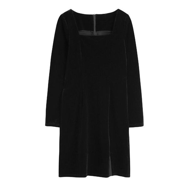 casual dresses dress for night party velvet long-sleeve square collar loose fit fashion tide spring autumn a143, Black;gray
casual dresses dress for night party velvet long-sleeve square collar loose fit fashion tide spring autumn a143, Black;gray