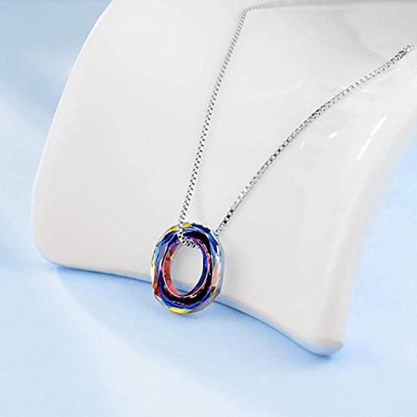 pendant necklaces round magical clavicle chain for women girls crystal circle necklace jewelry accessories party wedding birthday gift, Silver
pendant necklaces round magical clavicle chain for women girls crystal circle necklace jewelry accessories party wedding birthday gift, Silver