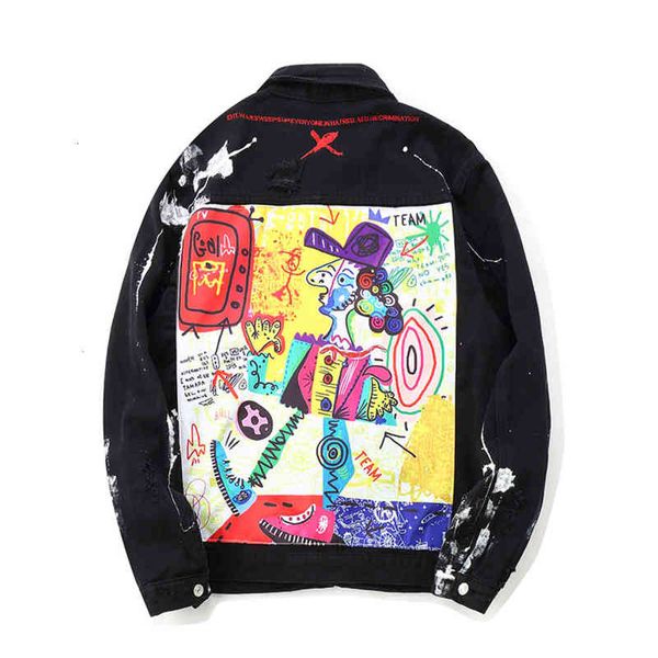 men's hoodies & sweatshirts men streetwear stone graffiti applications printed jeans jas hipster gaten losse hip hop motorbikes island, Black
men's hoodies & sweatshirts men streetwear stone graffiti applications printed jeans jas hipster gaten losse hip hop motorbikes island, Black