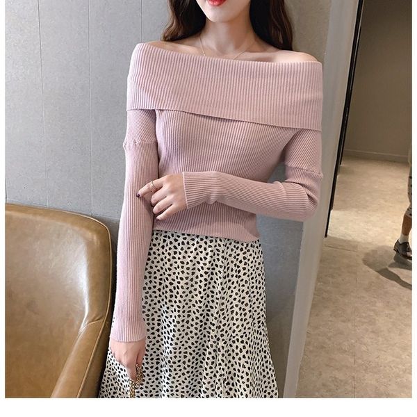 2021 new autumn and winter show slim fit large lapel pullover women's bare shoulder fashion multifunctional custom sweater 4egj, White;black
2021 new autumn and winter show slim fit large lapel pullover women's bare shoulder fashion multifunctional custom sweater 4egj, White;black