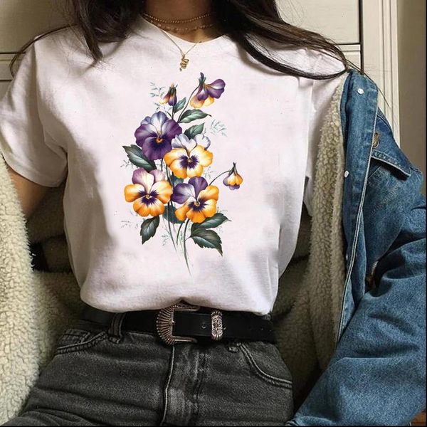 women tees print graphic ladies short sleeve elegant 90s floral flower clothes lady clothing female t shirt t shirt, White
women tees print graphic ladies short sleeve elegant 90s floral flower clothes lady clothing female t shirt t shirt, White