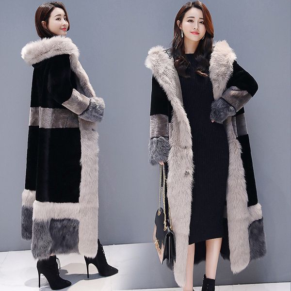 women cluxurious fur oat 2021 winter plus size thick furry jacket cozy coat fluffy loose warm overcoats long coats 7s3i, Black
women cluxurious fur oat 2021 winter plus size thick furry jacket cozy coat fluffy loose warm overcoats long coats 7s3i, Black