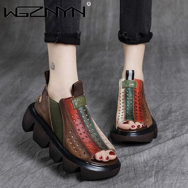 sandals ladies vintage genuine pu leather shoes elastic band 2021 sewing handmade women wedges mixed colors platform, Black
sandals ladies vintage genuine pu leather shoes elastic band 2021 sewing handmade women wedges mixed colors platform, Black
