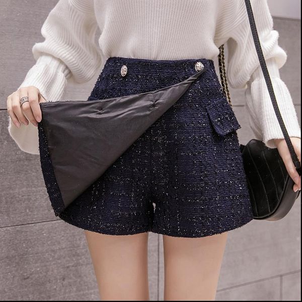 buttons tweed wide legged shorts skirts autumn winter women fashion empire shorts girls a line shorts bottoms bh6197, White;black
buttons tweed wide legged shorts skirts autumn winter women fashion empire shorts girls a line shorts bottoms bh6197, White;black