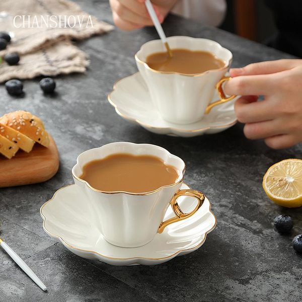 cups & saucers chanshova 200ml white european style ceramic coffee cup and saucer set bone china porcelain mug milk tea h136
cups & saucers chanshova 200ml white european style ceramic coffee cup and saucer set bone china porcelain mug milk tea h136