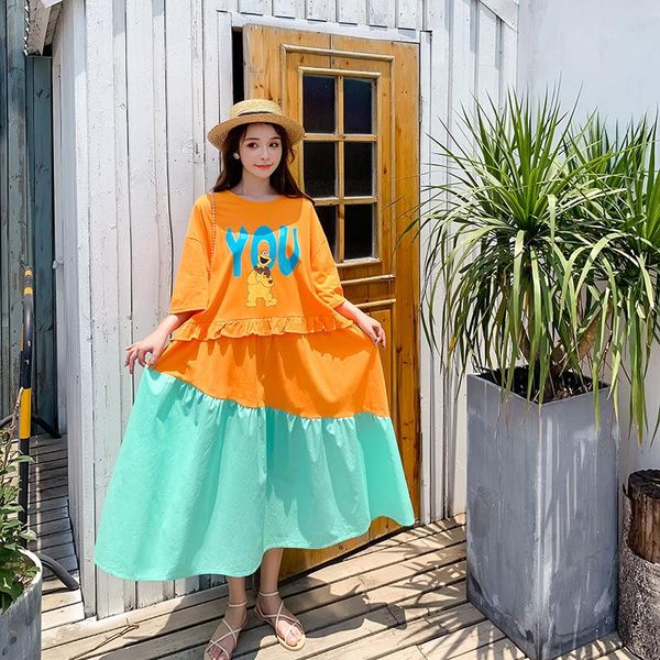 plus size dresses 2021 summer korean loose women's patchwork cartoon print swing dress l xl xxxl, Black
plus size dresses 2021 summer korean loose women's patchwork cartoon print swing dress l xl xxxl, Black