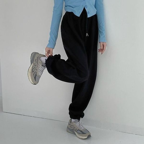 women's pants & capris houzhou autumn fashion oversize black jogging sports women korean style beige sweatpants baggy joggers wide leg, Black;white
women's pants & capris houzhou autumn fashion oversize black jogging sports women korean style beige sweatpants baggy joggers wide leg, Black;white