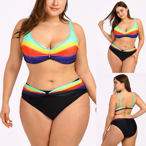 plus size badmode women vintage gradient high cut bikini set two stuk badpak summer beachwear women's cup wxw30, White;black
plus size badmode women vintage gradient high cut bikini set two stuk badpak summer beachwear women's cup wxw30, White;black