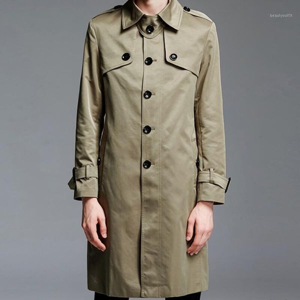 men's trench coats /spring fashion mid-length single-breasted lapel cotton jacket personalized customization large size /s-6xl, Tan;black
men's trench coats /spring fashion mid-length single-breasted lapel cotton jacket personalized customization large size /s-6xl, Tan;black
