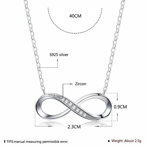 zemior 925 sterling silver necklace infinite love womens adjustable friendship necklace wedding creative gift pendant chain
zemior 925 sterling silver necklace infinite love womens adjustable friendship necklace wedding creative gift pendant chain