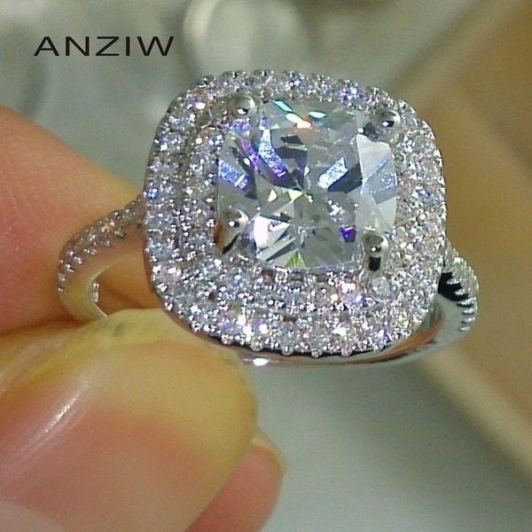 cluster rings luxury 925 sterling silver women engagement double simulated diamond wedding bridal ring jewelry gifts, Golden;silver
cluster rings luxury 925 sterling silver women engagement double simulated diamond wedding bridal ring jewelry gifts, Golden;silver