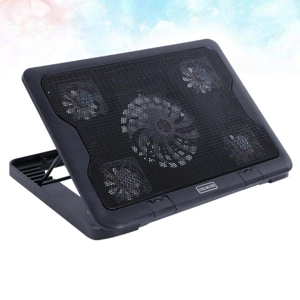 usb lapcooling pad 5 fans cooler stand multi-angle adjustable cooler bracket base anti-skid heatsink bracket fan mat (black)
usb lapcooling pad 5 fans cooler stand multi-angle adjustable cooler bracket base anti-skid heatsink bracket fan mat (black)