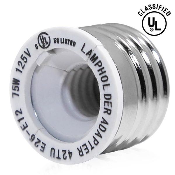 lamp holders & bases e26 to e12 adapter medium screw socket candelabra bulb reducer converter
lamp holders & bases e26 to e12 adapter medium screw socket candelabra bulb reducer converter