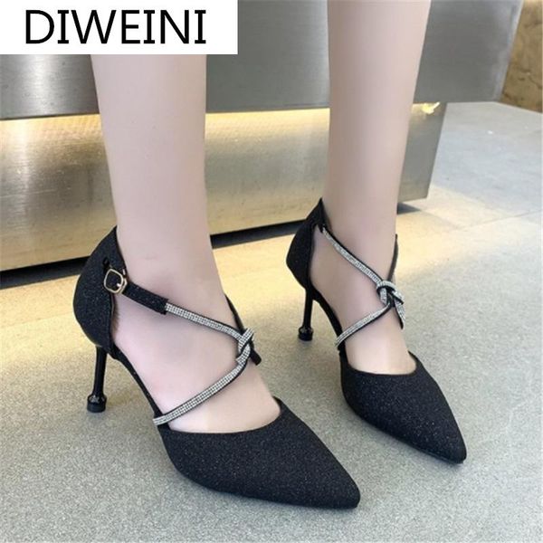 dress shoes 2021 summer women's pumps fashion vintage buckle rhinestone women sandals outdoor open toe pointed party, Black
dress shoes 2021 summer women's pumps fashion vintage buckle rhinestone women sandals outdoor open toe pointed party, Black