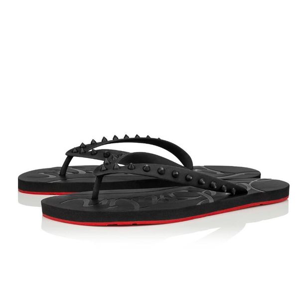 summer beach slip on sandals slides men's red bottom loubi-flip flat man slippers studs flats luxury designer boy flip flops sandalias, Black
summer beach slip on sandals slides men's red bottom loubi-flip flat man slippers studs flats luxury designer boy flip flops sandalias, Black