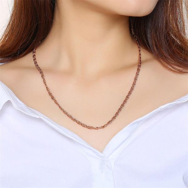 chokers stainless steel choker necklace women rose gold 3.5mm 55.5cm length fashion necklaces for jewelry, Golden;silver
chokers stainless steel choker necklace women rose gold 3.5mm 55.5cm length fashion necklaces for jewelry, Golden;silver