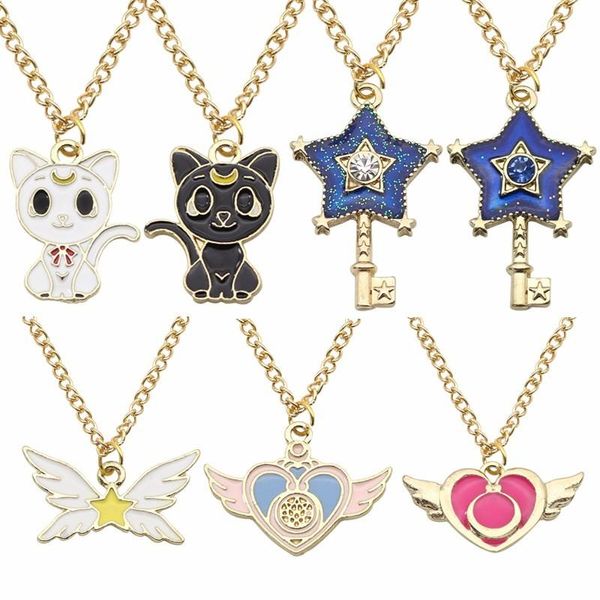 pendant necklaces diy cute cartoon cat necklace fashion ladies rhinestone star alloy water drop animation clavicle chain gift, Silver
pendant necklaces diy cute cartoon cat necklace fashion ladies rhinestone star alloy water drop animation clavicle chain gift, Silver