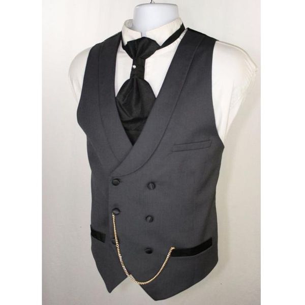 men's vests double breasted dark gray vest for men suit waistcoat with shawl lapel one piece custom man arrival europen size, Black;white
men's vests double breasted dark gray vest for men suit waistcoat with shawl lapel one piece custom man arrival europen size, Black;white
