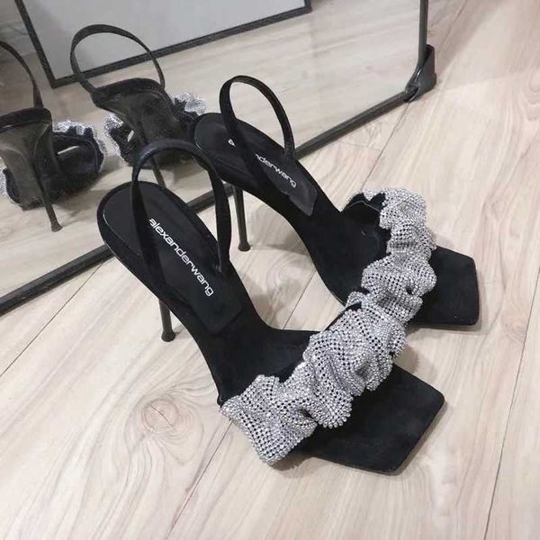 yang mi's new 2021 summer aw square sandal rhinestone thin high heels leather one line sandal female, Black
yang mi's new 2021 summer aw square sandal rhinestone thin high heels leather one line sandal female, Black