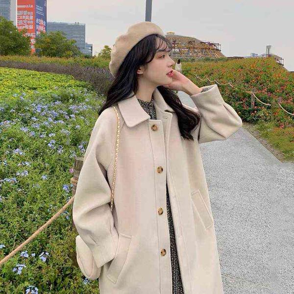 hepburn wind long woolen coat female button autumn and winter 2021 style temperament small thickened, Black
hepburn wind long woolen coat female button autumn and winter 2021 style temperament small thickened, Black
