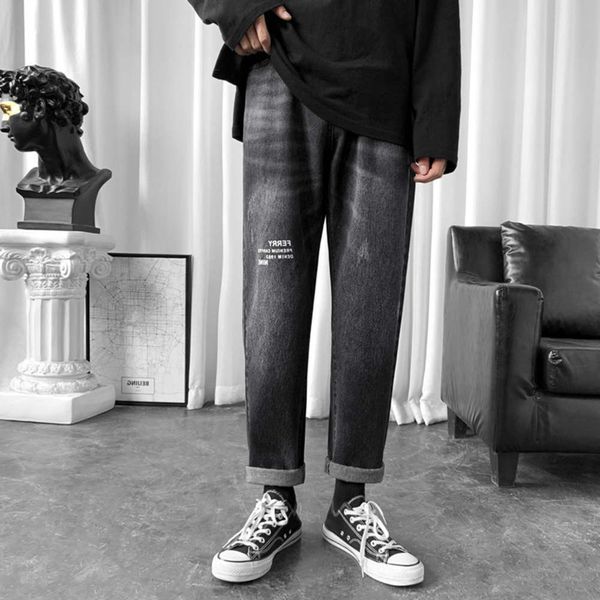 2021spring and autumn new jeans men's casual straight capris youth loose trend korean student pants, Blue
2021spring and autumn new jeans men's casual straight capris youth loose trend korean student pants, Blue