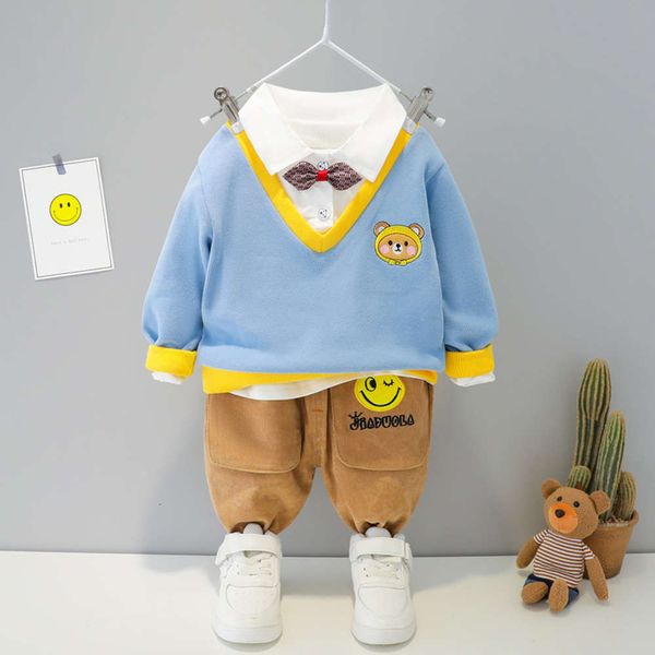boys' spring new children's 2021 long sleeve school style girls' two piece suit, White
boys' spring new children's 2021 long sleeve school style girls' two piece suit, White
