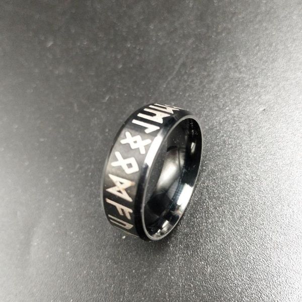 cluster rings titanium viking runes ring engraved on black runic jewelry for man women lover gift, Golden;silver
cluster rings titanium viking runes ring engraved on black runic jewelry for man women lover gift, Golden;silver