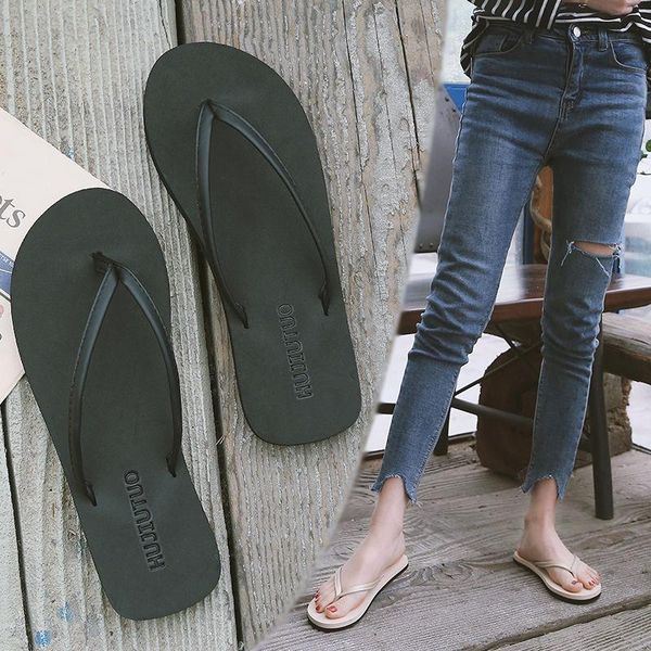 slippers flip-flops women's summer fashion flip flops men's non-slip couples flat sandals and outer wear beach shoes korean vers, Black
slippers flip-flops women's summer fashion flip flops men's non-slip couples flat sandals and outer wear beach shoes korean vers, Black