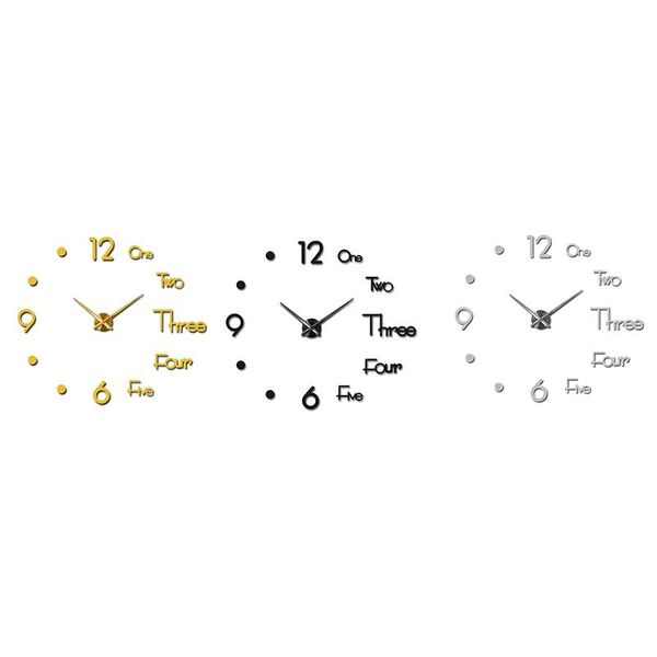 3d diy wall clock modern design wall sticker clock silent home decor living room acrylic mirror nordic
3d diy wall clock modern design wall sticker clock silent home decor living room acrylic mirror nordic