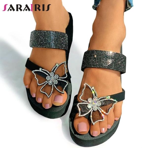 slippers sarairis crystal bling wedges women summer outdoor ladies open toe rhinestone flip flop shoes, Black
slippers sarairis crystal bling wedges women summer outdoor ladies open toe rhinestone flip flop shoes, Black
