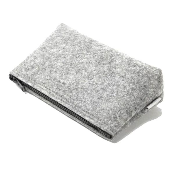 card holders universal carrying case small gadget bag money wallet women men travel pouch cable power bank hard disk felt bags, Brown;gray
