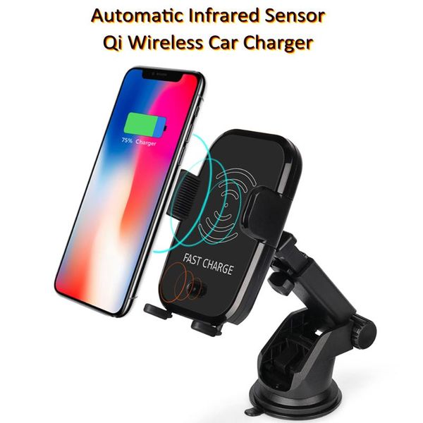 cell phone mounts & holders 10w wireless car charger automatic infrared sensor qi fast mount for s9 plus s8 xs max xr
cell phone mounts & holders 10w wireless car charger automatic infrared sensor qi fast mount for s9 plus s8 xs max xr