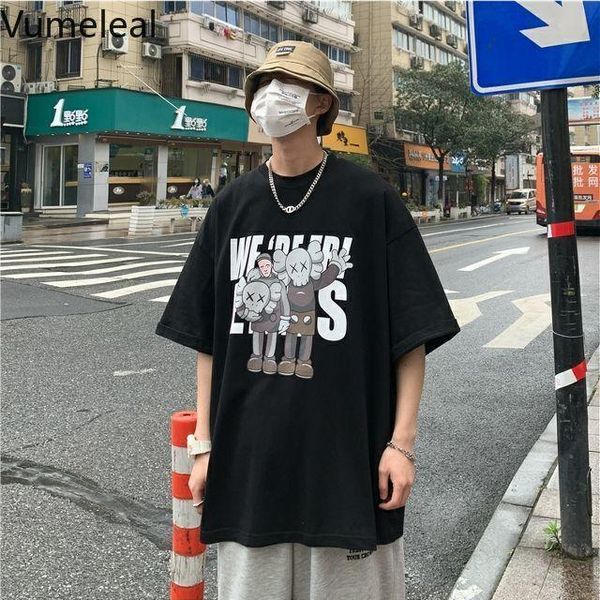men's t-shirts 100% cotton summer cartoon print short-sleeved t-shirt for boys' school fashion loose half-sleeved that goes with e, White;black
men's t-shirts 100% cotton summer cartoon print short-sleeved t-shirt for boys' school fashion loose half-sleeved that goes with e, White;black