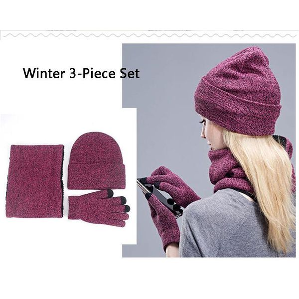 beanies winter hats for women 3-piece sets hat set knitted outdoor warm scarf touch screen gloves bonnet
beanies winter hats for women 3-piece sets hat set knitted outdoor warm scarf touch screen gloves bonnet