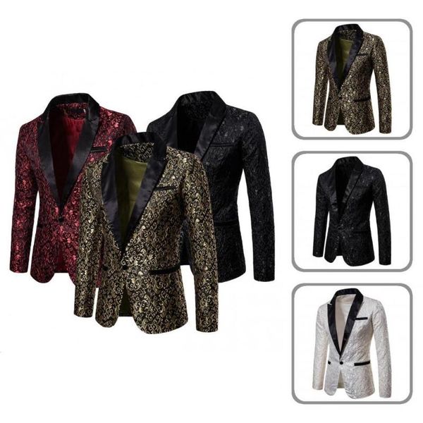 men's suits & blazers temperament casual pockets lapel suit coat male jacket exquisite pattern for wedding, White;black
men's suits & blazers temperament casual pockets lapel suit coat male jacket exquisite pattern for wedding, White;black