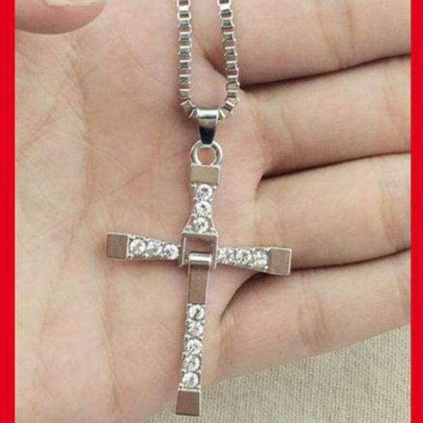 2021 with section alloy diamond cross necklace accessories clavicle domineering male and female couple pendant jewelry, Silver
2021 with section alloy diamond cross necklace accessories clavicle domineering male and female couple pendant jewelry, Silver