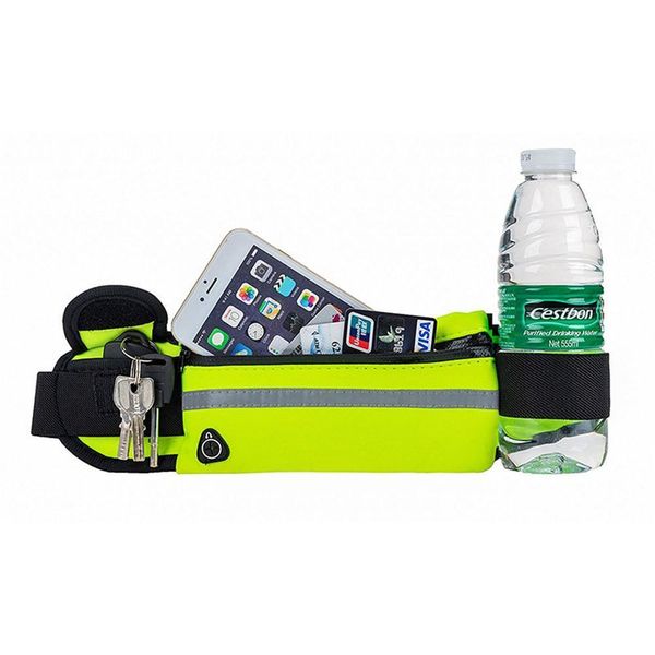 waist belt running sports bags portable gym water cycling phone waterproof women